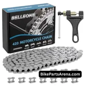 Belleone 420 Motorcycle Chain - 420 Standard Roller Chain 132 Link