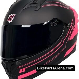 HAX Obsidian Pro Full Face Dual Visor Adult Motorcycle Helmet