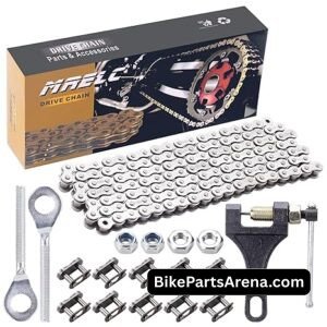 420 Motorcycle Chain 132 Links +Chain Breaker,420 Standard Roller Chain 132 Link 