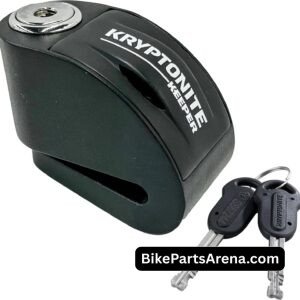 Kryptonite Keeper Alarm Disc Lock, Heavy Duty Anti-Theft Motorcycle Disc Break Lock