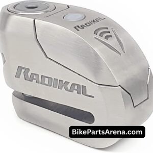 RADIKAL RK14S Premium Motorcycle Alarm Disk Lock 120dB ON/Off, Warning LED Alert,
